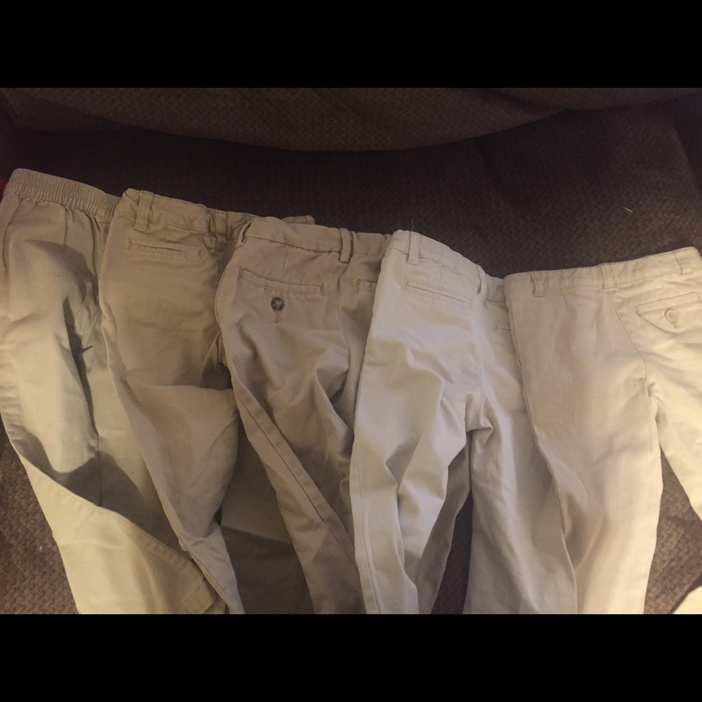 Girls Khaki Uniform Pants Size 5